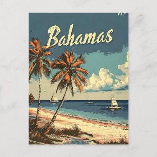 Bahamas Vintage Postkarte