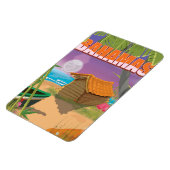 Bahamas Vintage Reiseplakat Magnet (Linke Seite)