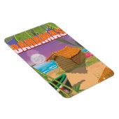 Bahamas Vintage Reiseplakat Magnet (Rechte Seite)