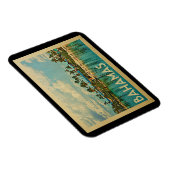 Bahamas Vintage Travel Magnet (Rechte Seite)