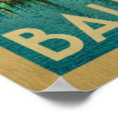 Bahamas Vintage Travel Poster (Ecke)