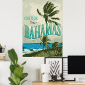 Bahamas Vintage Travel Poster (Heimbüro)