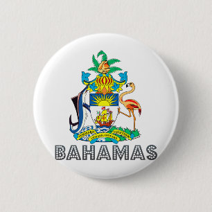Bahamas-Wappen Button