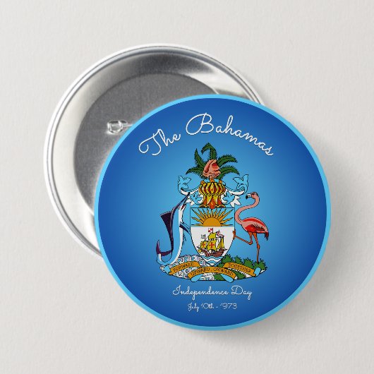 Bahamas-Wappen Button (Vorne & Hinten)
