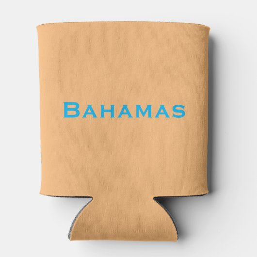Bahamas-Wappen - Marlin, Flamingo, Conch Dosenkühler (Rückseite)