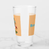 Bahamas-Wappen - Marlin, Flamingo, Conch Glas (Links)