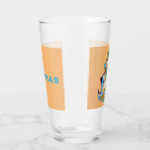 Bahamas-Wappen - Marlin, Flamingo, Conch Glas (Rechts)