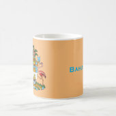 Bahamas-Wappen - Marlin, Flamingo, Conch Kaffeetasse (Mittel)