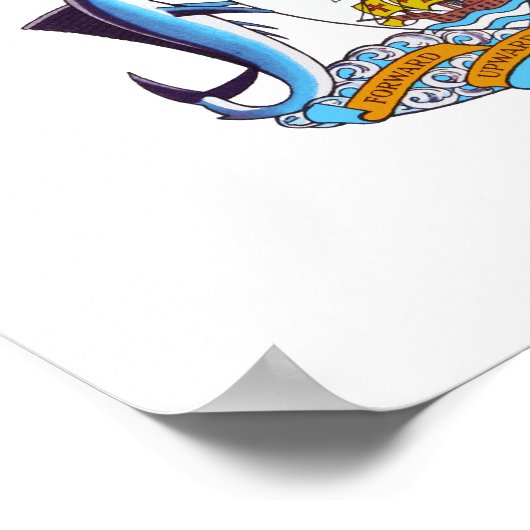 Bahamas-Wappen Poster (Ecke)