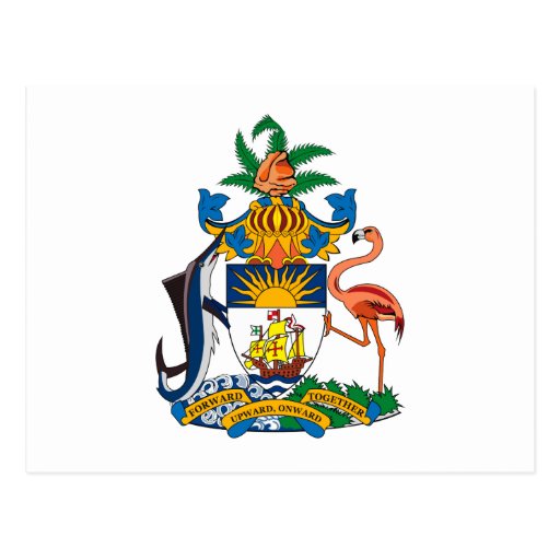 Download Bahamas-Wappen Postkarte | Zazzle