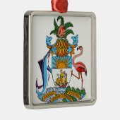 Bahamas-Wappen Silbernes Ornament (Rechts)