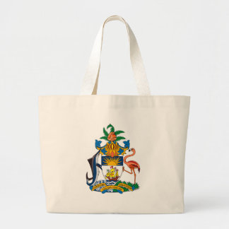 Bahamas-Wappen Taschen-Tasche Jumbo Stoffbeutel