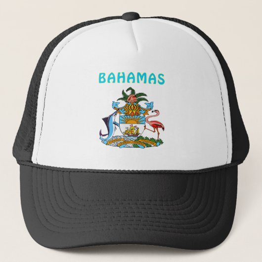 Bahamas-Wappen Truckerkappe (Vorderseite)