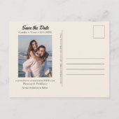Bahamas Wedding Save the Date Postcard Postkarte (Rückseite)