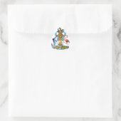Bahamasemblem Dreieckiger Aufkleber (Tasche)