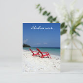 Bahamasessel Postkarte (Stehend Vorderseite)