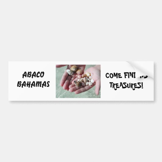 BAHAMASseashells-AUTOAUFKLEBER Autoaufkleber (Vorne)