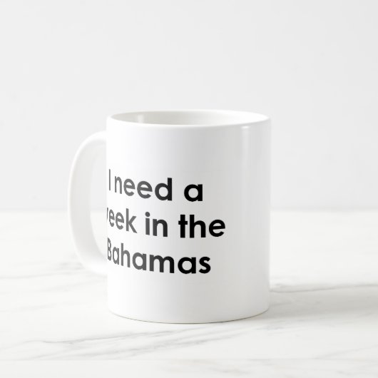 Bahamasurlaub Kaffeetasse (Vorderseite Links)