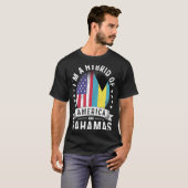 Bahamian American Patriot Grown Flag Spaß T-Shirt (Vorne ganz)