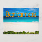 Bahamian Beach Postkarte (Vorderseite)