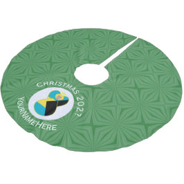 Bahamian Blonde Angel Weihnachtsflagge Personalisi Polyester Weihnachtsbaumdecke