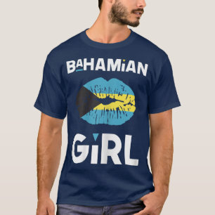 Bahamian Girl Bahamian Flag Karibik T-Shirt