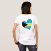 Bahamian im Herzen T-Shirt (Schwarz voll)