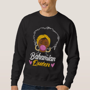Bahamian Queen Bahamas Flag Pride Zuhause Country Sweatshirt