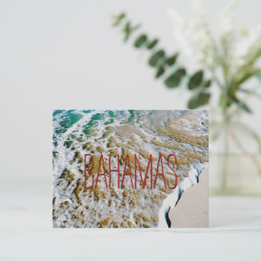 Bahamian Wave Postkarte (Stehend Vorderseite)