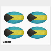 bahamianisch ovaler aufkleber (Blatt)