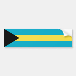 Bahamianische Flagge Autoaufkleber