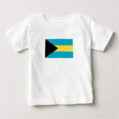 Bahamianische Flagge Baby T-shirt (Vorderseite)