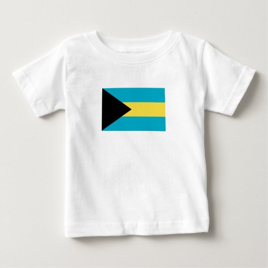 Bahamianische Flagge Baby T-shirt (Vorderseite)