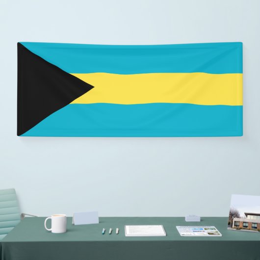 Bahamianische Flagge Banner (Messe)