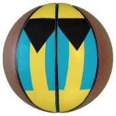 Bahamianische Flagge Basketball (Vertikal)