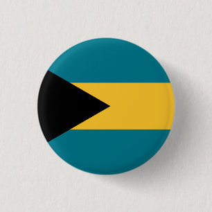 Bahamianische Flagge, Flagge der Bahamas Button