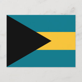 Bahamianische Flagge, Flagge der Bahamas Postkarte