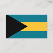 Bahamianische Flagge, Flagge der Bahamas Visitenkarte (Vorderseite)