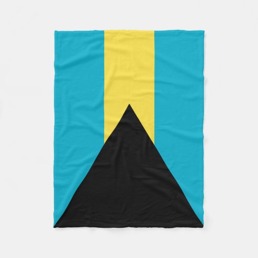 Bahamianische Flagge Fleecedecke (Vorderseite)