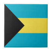 Bahamianische Flagge Fliese (Vorderseite)