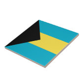 Bahamianische Flagge Fliese (Seite)