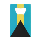 Bahamianische Flagge Geldbeutel Flaschenöffner (Vorderseite)
