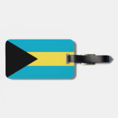 Bahamianische Flagge Gepäckanhänger (Rückseite horizontal)