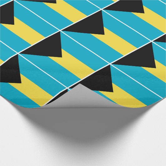 Bahamianische Flagge Geschenkpapier (Ecke)
