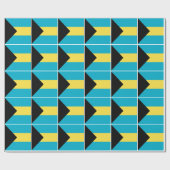 Bahamianische Flagge Geschenkpapier (Flach)