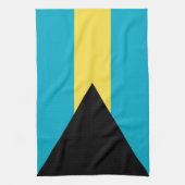 Bahamianische Flagge Geschirrtuch (Vertikal)