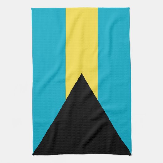 Bahamianische Flagge Geschirrtuch (Vertikal)