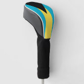 Bahamianische Flagge Golf Headcover (angewinkelt)