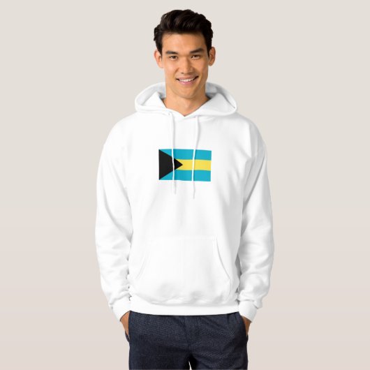 Bahamianische Flagge Hoodie (Vorne ganz)