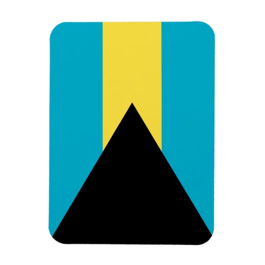 Bahamianische Flagge Magnet (Vertikal)